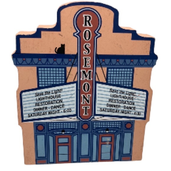 Cat’s Meow Village 2000 The Rosemont Theater Port Grace Shelf Sitter 4.5" x 3.75 - Picture 1 of 11